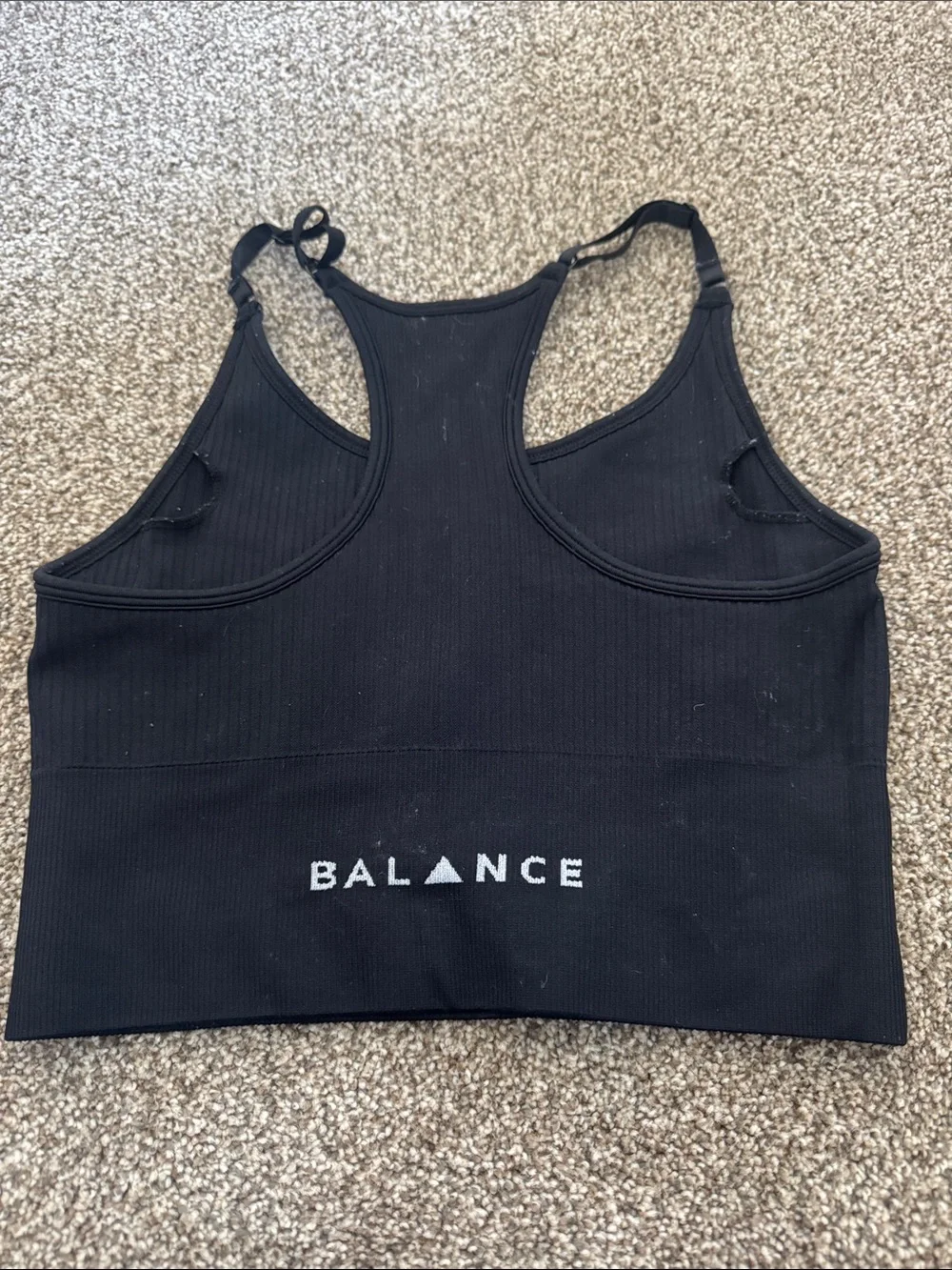 Vitality Ribbed Racerback Sports Bra - Picture 2 of 2